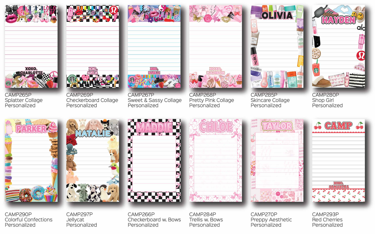 Personalized Camp Stationery Set